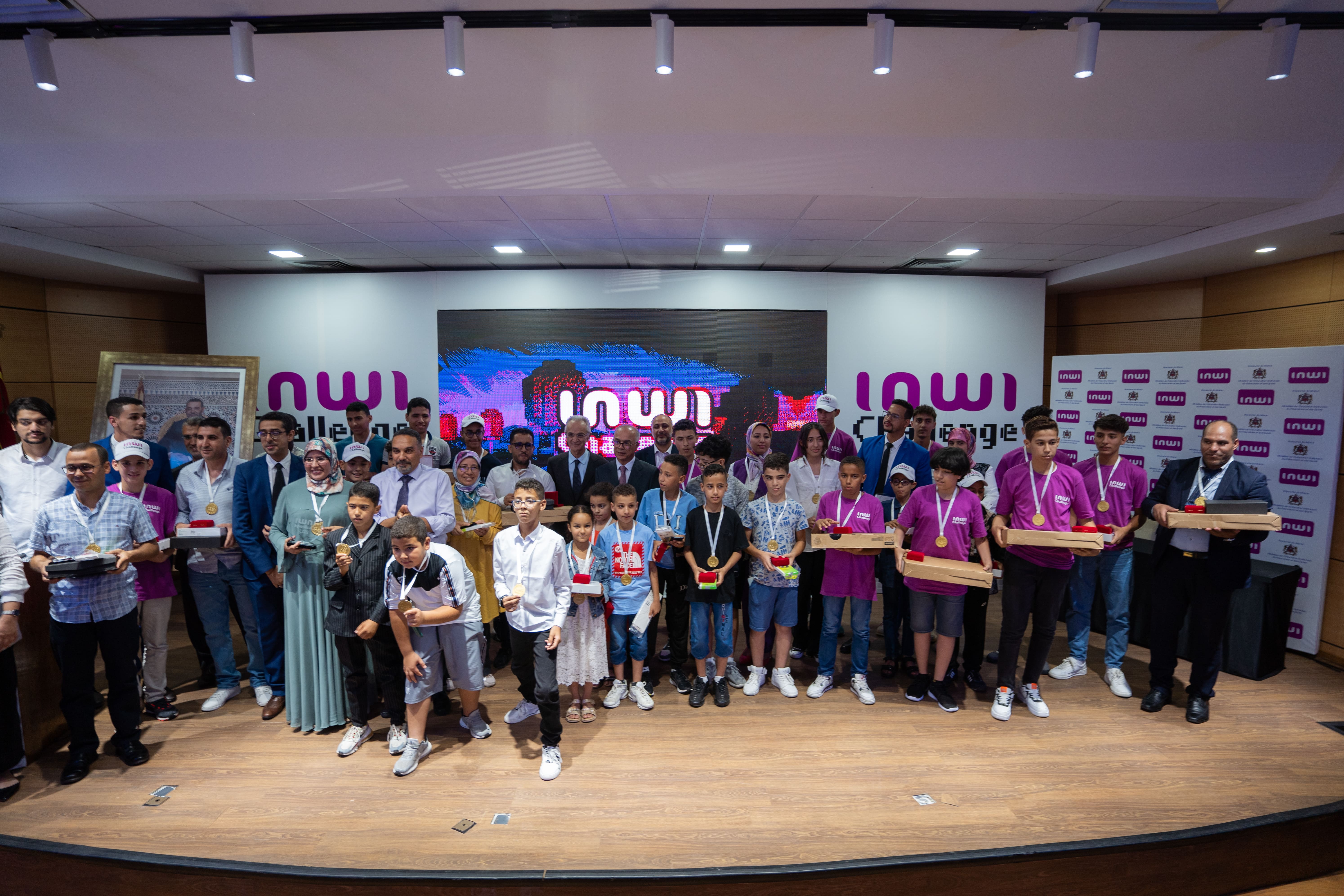 Cérémonie de remise des prix de la 3ème édition du programme éducatif "inwi Challenge"